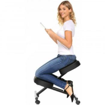 Térdeplőszék, fekete kép