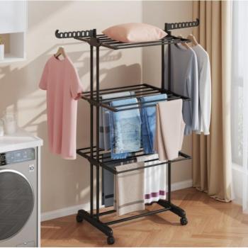 Többszintes ruhaszárító - fekete kép