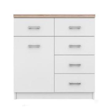 TOPTY III fehér mdf komód kép
