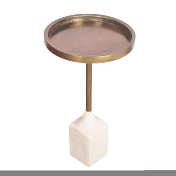 TRAYFUL arany márvány dohányzóasztal 55cm kép