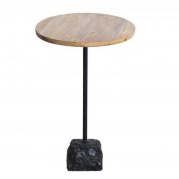 TRAYFUL barna mangófa dohányzóasztal 55cm kép