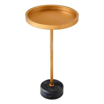 TRAYFUL szürke márvány asztal arany keret és tető kép