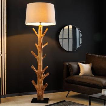 TREE NATURE barna fa állólámpa 175cm kép