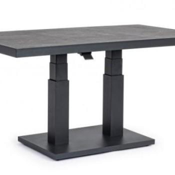 TRUMAN fekete kerti étkezőasztal 140cm kép