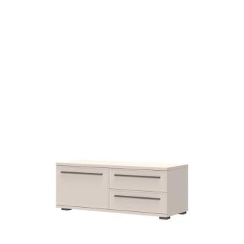 TV állvány, egy ajtóval és két fiókkal, kasmír matt, 120 cm - BALLADE kép