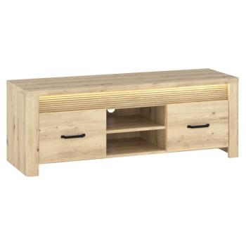 TV-állvány LED világítással, artisan tölgy, MIRO 2S/150 kép