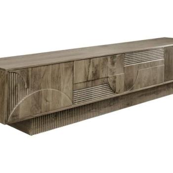 TV ART DECO szürke mangófa tv szekrény 200 cm kép