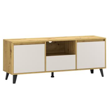 TV-asztal, artisan tölgy/kasmír, BOGAN 2D1S kép