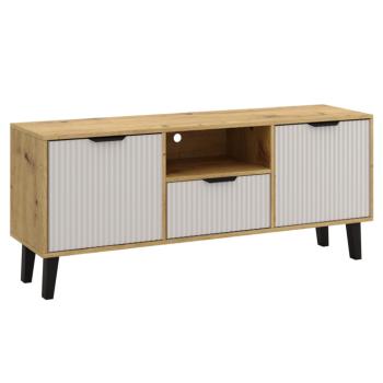 TV-asztal, artisan tölgy/kasmír, BOGAN DUO 2D1S kép