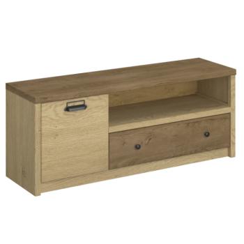 TV-asztal, cremona tölgy/lefkas tölgy, DENLO 1D1S/125 kép