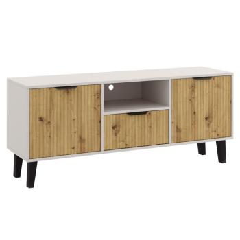 TV-asztal, kasmír/artisan tölgy, BOGAN DUO 2D1S kép