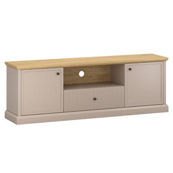 TV-asztal, szürkésbarna Taupe/kő tölgy, IDOL 2D1S kép