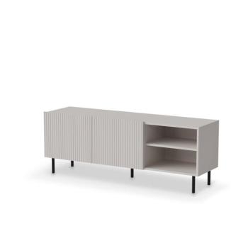 TV-szekrény, 150 cm, kasmír / fekete - PAUXOS kép