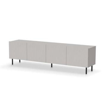 TV-szekrény, 200 cm, kasmír / fekete - PAUXOS kép