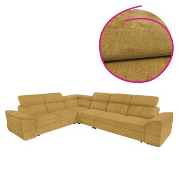 Ülőgarnitúra, mustárszínű Sereno szövet, SEGORIA LUX kép