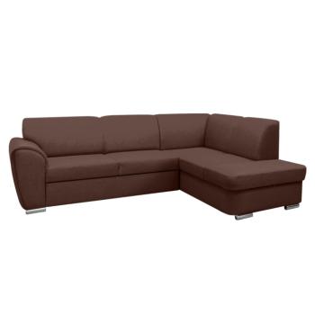 Ülőgarnitúra, szövet barna, jobbos, KENAI ROH kép