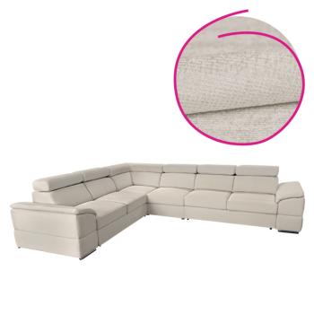 Ülőgarnitúra, tejszínes Majestic szövet, SEGORIA LUX kép