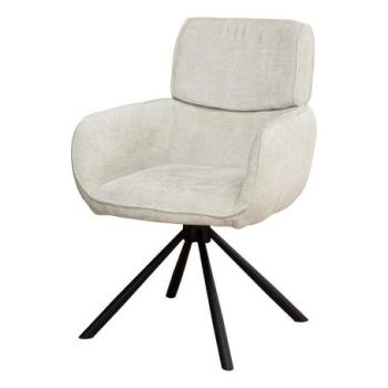 UNIQUE bézs polyester zsenília forgószék kép