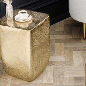 UNIT arany alumínium dohányzóasztal 45cm kép