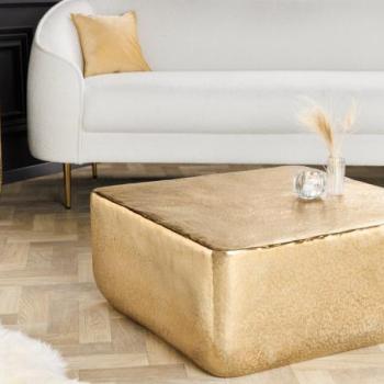 UNIT arany alumínium dohányzóasztal 70cm kép