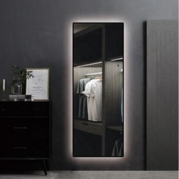 Universe Lighting A08T előszoba tükör LED világítással + óra - 50 x 150 cm kép