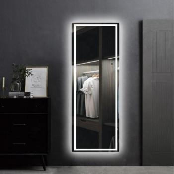 Universe Lighting A09T előszoba tükör LED világítással + óra - 50 x 150 cm kép