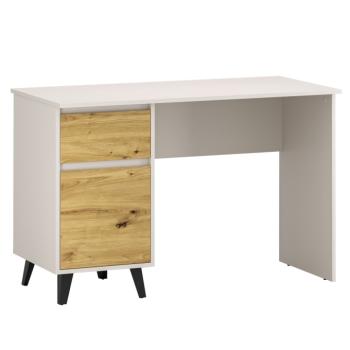 Univerzális PC-asztal, kasmír/artisan tölgy, BOGAN 1D1S/120 kép