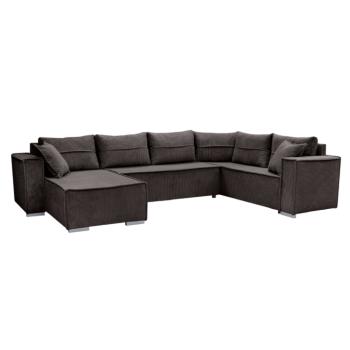Univerzális sarokkanapé, barna, COLIN U UNI kép
