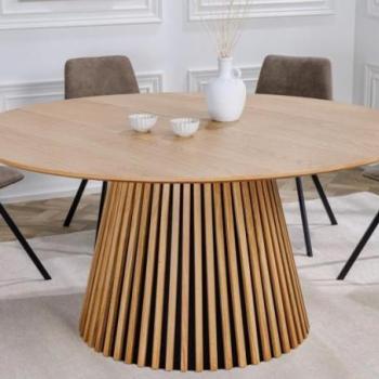 VALHALLA WOOD barna fa étkezőasztal 140cm kép