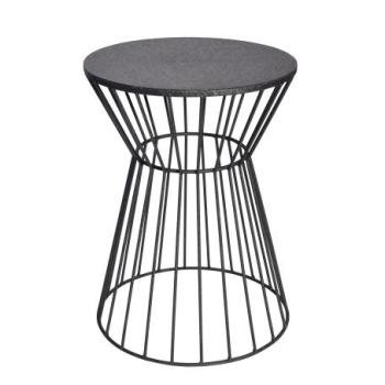 VARIATION fekete vas dohányzóasztal 45cm kép