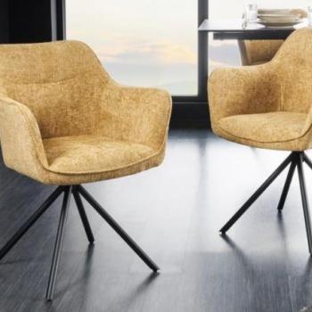 VERONA mustársárga forgószék kép