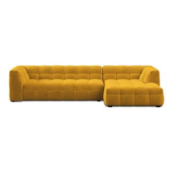 Vesta sárga bársony kanapé, jobb oldali - Windsor & Co Sofas kép