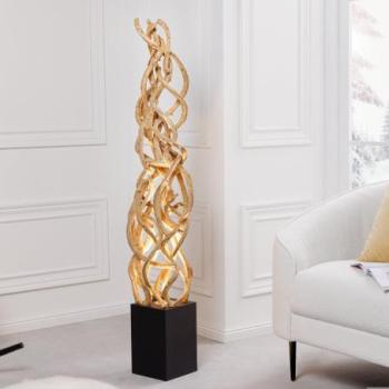 VIGNE barna újrahasznosított fa állólámpa 150cm kép