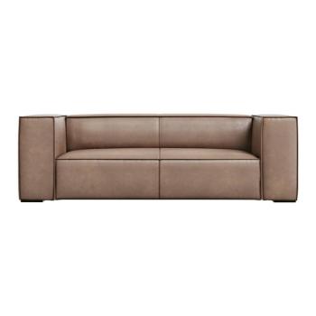 Világosbarna bőr kanapé 212 cm Madame – Windsor & Co Sofas kép