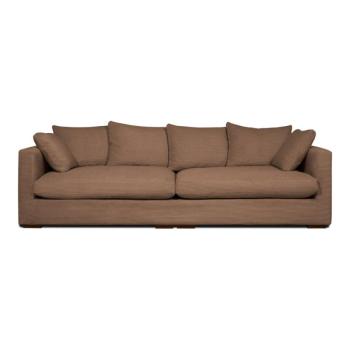 Világosbarna kordbársony kanapé 266 cm Comfy – Scandic kép