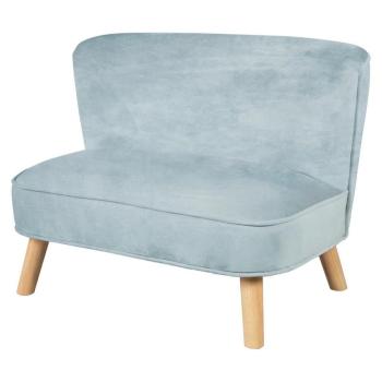 Világoskék bársony gyerek kanapé 70 cm Lil Sofa – Roba kép