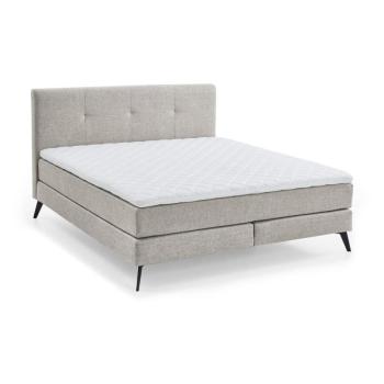 Világosszürke boxspring ágy 180x200 cm ANCONA – Meise Möbel kép