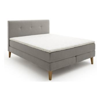 Világosszürke boxspring ágy 180x200 cm Stockholm – Meise Möbel kép