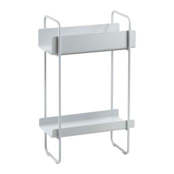 Világosszürke fém konzolasztal 24x48 cm A-Console – Zone kép