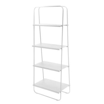 Világosszürke fém polcos állvány 29x141 cm A-Bookshelf – Zone kép