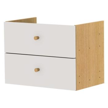 Világosszürke fiókos modul 43x33 cm Z Cube - Tenzo kép