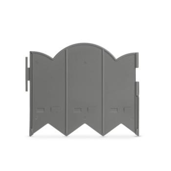 Virágágyás szegély / kerítés – 20 x 17,5 cm – szürke – 12 db / csomag kép