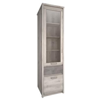 Vitrin 1D1W1S, nairobi gesztenye/onix, JESI NEW kép