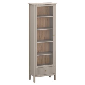 Vitrin, szürkésbarna Taupe/craft arany tölgy, KLIO 1W1S kép