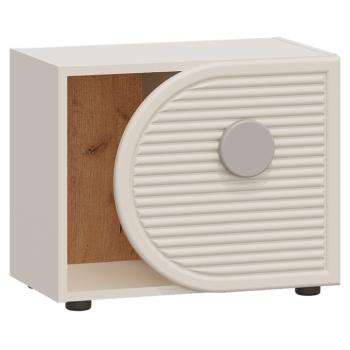 Vízszintes polcos szekrény, kasmír/arany craft tölgy/szürke, PIGA 1D kép