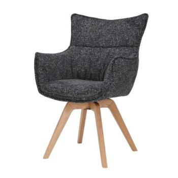 VOGUE fekete szövet forgószék kép