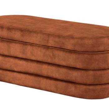 VOQUE barna bársony ülőpad kép