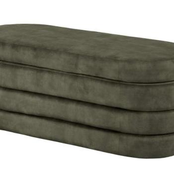 VOQUE zöld bársony ülőpad kép