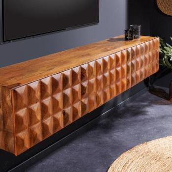 VULCANO barna mangófa tv szekrény 160cm kép