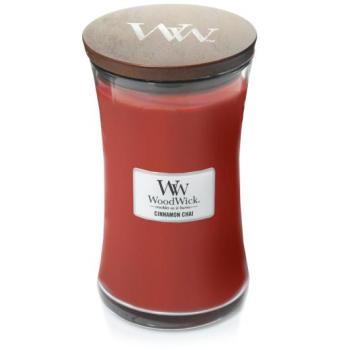 WoodWick CINNAMON CHAI nagy illatgyertya kép